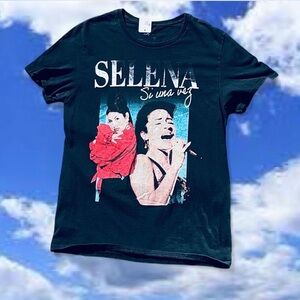 Unisex Selena Graphic Black T-Shirt